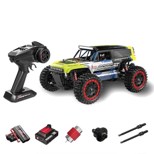 ExploTex S912 1/16 RC-Drift-Car, 2,4-GHz-4WD-Brushed-Vollproportional-Hochgeschwindigkeits-RC-Car-Modell, EIN Geschenk für Jugendliche Und Erwachsene (Zwei Batterien/grün) von ExploTex