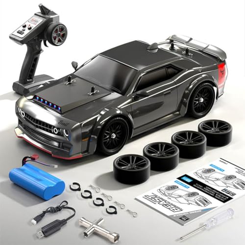 ExploTex SG216 1/16 4WD Hochgeschwindigkeits-RC-Drift-Car, mit Hochrealistischem Strukturdesign Und Vakuum-Gummi-Rennreifen, EIN Geschenk für Autoenthusiasten (eine Batterie/bürstenlose Version) von ExploTex