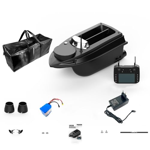 ExploTex V030 12V 2,4G Hochgeschwindigkeits-RC-Köderboot mit GPS-Ortung, Flexibler Köderausbringung Und Hoher Tragkraft, EIN Geschenk für Angelfreunde von ExploTex