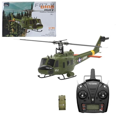 ExploTex YU Xiang F07-V 1/34 UH-1 Huey 2,4G 6CH Bürstenloser Direktantrieb Flybarless RC-Hubschrauber Modell, Modus 1/2 Umschaltbar,Geeignet Als Geschenk für Liebhaber Ferngesteuerter Flugzeuge(RTF) ExploTex YU Xiang F07-V 1/34 UH-1 Huey 2,4G 6CH Bürstenloser Direktantrieb Flybarless RC-Hubschrauber Modell, Modus 1/2 Umschaltbar,Geeignet Als Geschenk für Liebhaber Ferngesteuerter Flugzeuge(RTF) von ExploTex