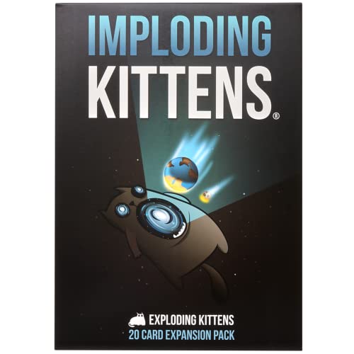 Exploding Kittens LLC Imploding Kittens Expansion Pack von Exploding Kittens – Kartenspiele für Erwachsene, Teenager und Kinder – lustige Familienspiele, In Englisch von Exploding Kittens