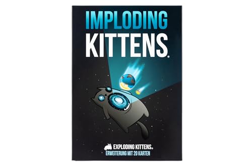 Exploding Kittens | Exploding Kittens – Imploding Kittens | Erweiterung | Partyspiel | Kartenspiel | 2-6 Spieler | Ab 7+ Jahren | 15+ Minuten | Deutsch von Exploding Kittens