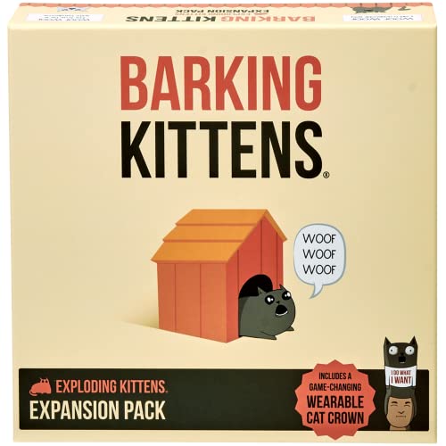 Exploding Kittens Barking Kittens Expansion Pack by Exploding Kittens - Card Games for Adults Teens & Kids - Fun Family Games - A Russian Roulette Card Game von Exploding Kittens