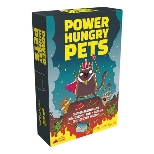 Exploding Kittens, Power Hungry Pets, Partyspiel, Kartenspiel, 2-6 Spieler, Ab 7+ Jahren, 15 Minuten, Deutsch von Exploding Kittens