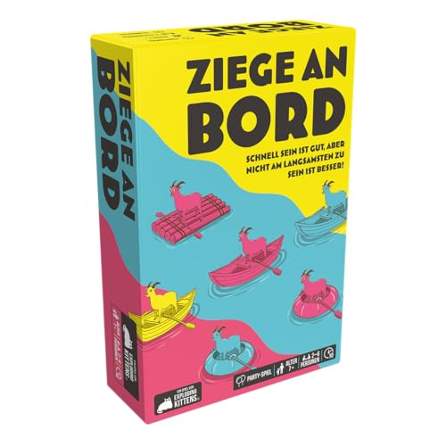 Exploding Kittens, Ziege an Bord, Partyspiel, 2-6 Spieler, 7+ Jahre, 10 Minuten, Deutsch von Exploding Kittens