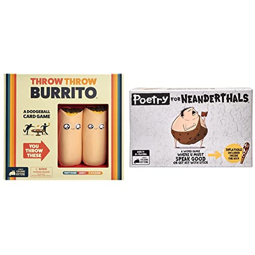 Exploding Kittens 1TTBOE Throw Burrito by Englische Version & Poetry for Neanderthals Kartenspiel (Englische Version), Multicolor von Exploding Kittens