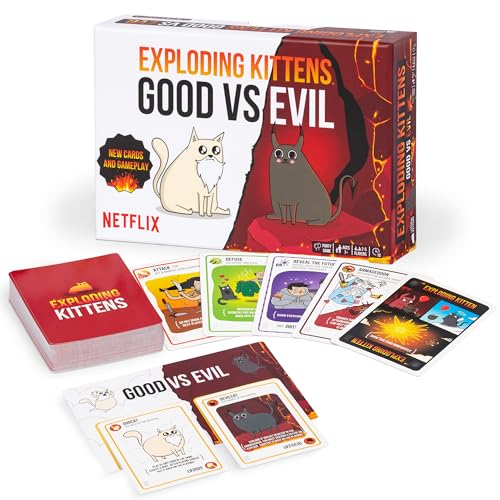 Exploding Kittens EK: Good vs Evil, Rot und Weiß von Exploding Kittens