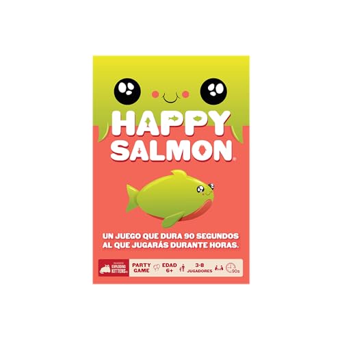 Exploding Kittens - Glücklicher Lachs - Spanisches Kartenspiel,Mehrfarbig Exploding Kittens - Glücklicher Lachs - Spanisches Kartenspiel,Mehrfarbig von Exploding Kittens