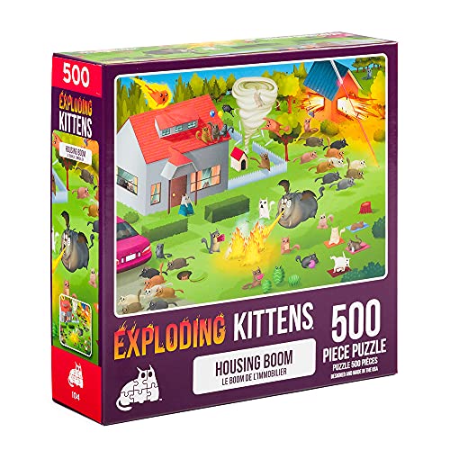 Exploding Kittens Jigsaw Puzzles for Adults -Housing Boom - 500 Piece Jigsaw Puzzles For Family Fun & Game Night von Exploding Kittens