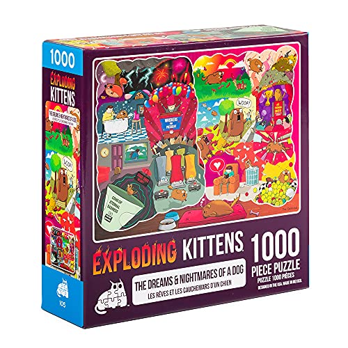 Exploding Kittens Jigsaw Puzzles for Adults -The Dreams & Nightmares of a Dog - 1000 Piece Jigsaw Puzzles For Family Fun & Game Night von Exploding Kittens