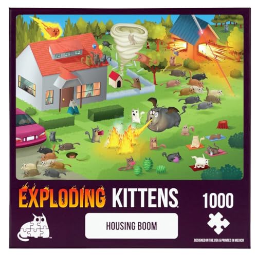 Exploding Kittens PBOOM-1K-6 Cat Puzzle, Multi von Exploding Kittens
