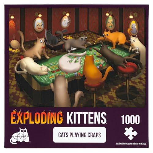 Exploding Kittens PCRAPS-1K-6 Katze Puzzle, Multi von Exploding Kittens