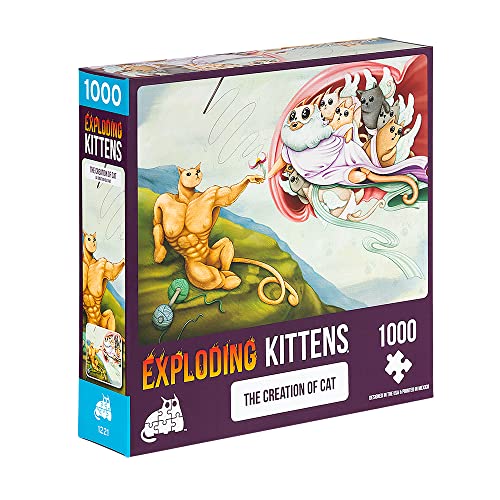 Exploding Kittens PCREAT-1K-6 Puzzle, Multi von Exploding Kittens
