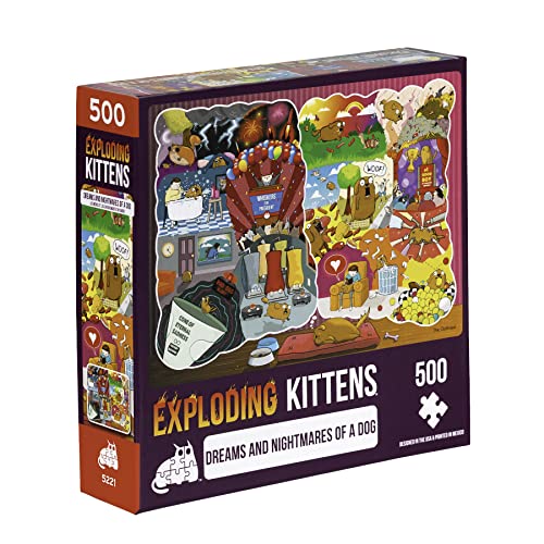 Exploding Kittens PDOG-500-6 Dog Puzzle, Multi von Exploding Kittens