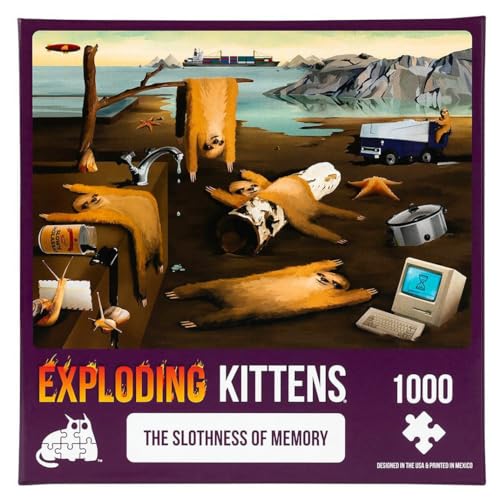 Exploding Kittens PSLOTH-1K-6 Cat Puzzle, Multi von Exploding Kittens