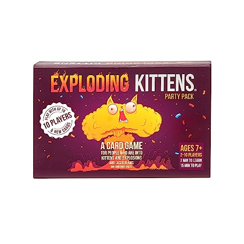 Exploding Kittens Party Pack - Card Games for Adults Teens & Kids - Fun Family Games - A Russian Roulette Card von Exploding Kittens
