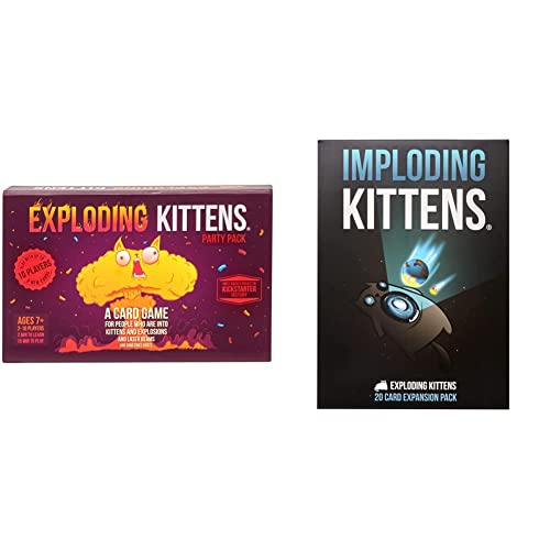 Exploding Kittens Party Pack by Card Games for Adults Teens & Kids - Fun Family Games & Imploding Kittens Expansion Pack by Card Games for Adults Teens & Kids - Fun Family Games von Exploding Kittens