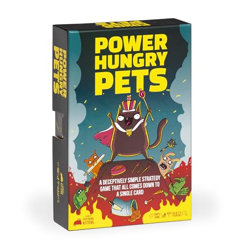 Exploding Kittens Power Hungry Pets: Strategic Card Game - Fun Family Board Game Night Adventure | Ages 7+ | 2-6 Players von Exploding Kittens