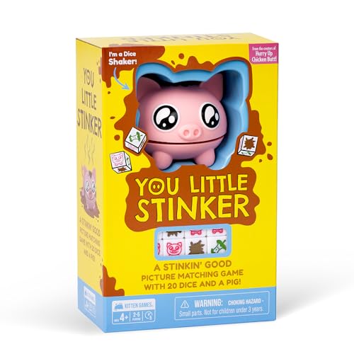 Exploding Kittens Presents You Little Stinker (Pig Edition) - A Matching Game for Kids - Ages 4+ - 2 to 5 Players- Dice Game for 4-Year-Olds- Family Game Night von Exploding Kittens