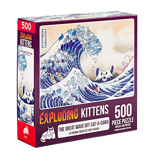 Exploding Kittens Jigsaw Puzzles for Adults -Wave of Cat-a-gawa - 500 Piece Jigsaw Puzzles For Family Fun & Game Night von Exploding Kittens