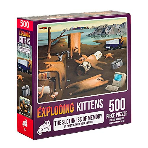 Exploding Kittens Jigsaw Puzzles for Adults -Slothness of Memory - 500 Piece Jigsaw Puzzles For Family Fun & Game Night von Exploding Kittens