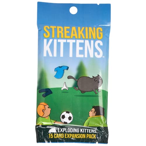 Exploding Kittens Streaking Kittens Expansion Pack by Exploding Kittens - Card Games for Adults Teens & Kids - Fun Family Games - A Russian Roulette Card Game von Exploding Kittens