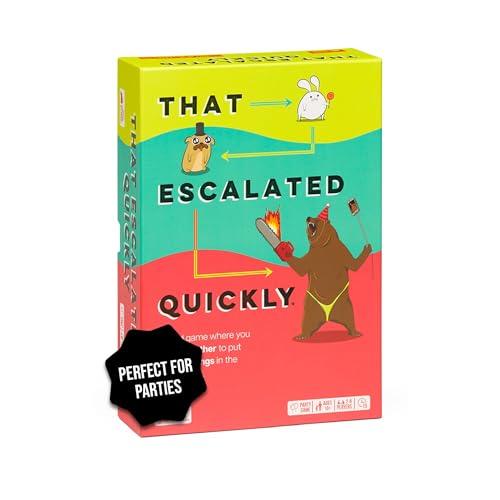 Exploding Kittens That Escalated Quickly by Lustiger Spielspaß für den Spieleabend mit 160 Karten für spannendes Gameplay | 2-8 Spieler für Partys und Feiertage Exploding Kittens That Escalated Quickly by Lustiger Spielspaß für den Spieleabend mit 160 Karten für spannendes Gameplay | 2-8 Spieler für Partys und Feiertage von Exploding Kittens
