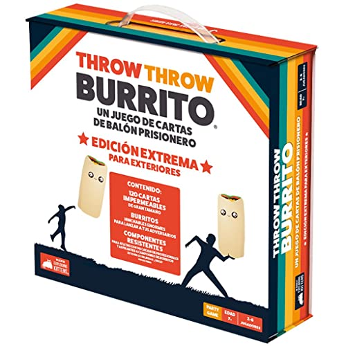 Exploding Kittens Throw Burrito Ed. für den Außenbereich, Kartenspiel in Spanien, EKITTB02ES von Exploding Kittens