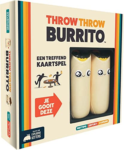Exploding Kittens Throw Throw Burrito DE - Kartenspiel - EIN Kartenspiel und Völkerball in einem - Für die ganze Familie [DE] von Exploding Kittens