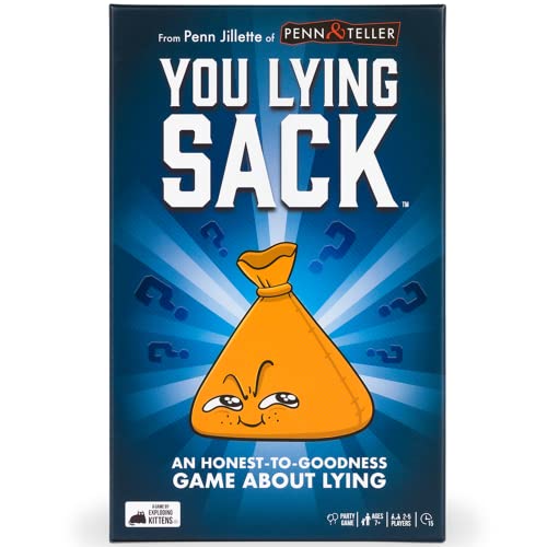 Exploding Kittens You Lying Sack by Honest to Goodness Game About Lying - Outsmart Your Opponents in This Fun Game for Adults Teens & Kids - Fun Family Games von Exploding Kittens