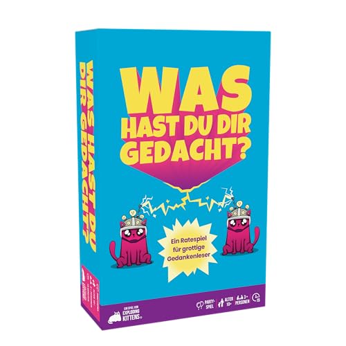 Exploding Kittens präsentiert: was hast du dir gedacht? EIN unheimlich komisches Ratespiel für 3 oder mehr Personen ab 10 Jahren – Spaß für Erwachsene, Teenager und Kinder von Exploding Kittens