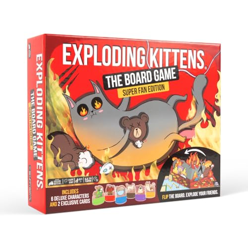 Exploding Kittens: Board Game - The Superfan Edition - The First Exploding Kittens Board Game - Action Packed Party Game - 2-6 Players Aged 7+ - Great for Adults, Teens, Collectors, Kids Exploding Kittens: Board Game - The Superfan Edition - The First Exploding Kittens Board Game - Action Packed Party Game - 2-6 Players Aged 7+ - Great for Adults, Teens, Collectors, Kids von Exploding Kittens