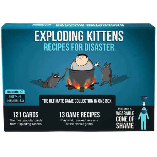 Exploding Kittens Recipes for Disaster Deluxe Game Set - for Adults Teens & Kids - Fun Family Games - A Russian Roulette Card Game von Exploding Kittens