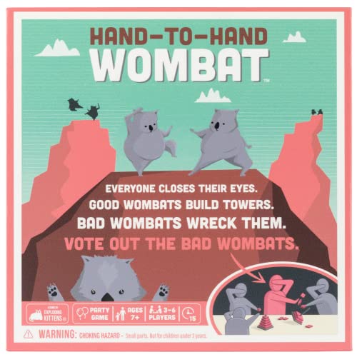 Exploding Kittens Hand to Hand Wombat Card Game by Fun Family Card Games for Adults Teens & Kids - Fun Party Games, 3-6 Players, Rosa, Grå Exploding Kittens Hand to Hand Wombat Card Game by Fun Family Card Games for Adults Teens & Kids - Fun Party Games, 3-6 Players, Rosa, Grå von Exploding Kittens