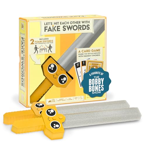 Let’s Hit Each Other with Fake Swords by Exploding Kittens - 3-6 Players - Ages 7+ - 15 Minutes to Play - A Sword Fighting Card Game - Easter Basket Stuffer - Party Game for Kids & Family Night Let’s Hit Each Other with Fake Swords by Exploding Kittens - 3-6 Players - Ages 7+ - 15 Minutes to Play - A Sword Fighting Card Game - Easter Basket Stuffer - Party Game for Kids & Family Night von Exploding Kittens
