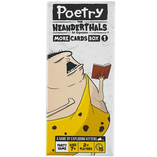 Exploding Kittens Poetry for Neanderthals Expansion Pack by Exploding Kittens - Card Games for Adults Teens & Kids - Fun Family Games von Exploding Kittens