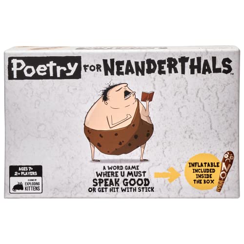 Exploding Kittens Poetry for Neanderthals by Exploding Kittens - Card Games for Adults Teens & Kids - Fun Family Games von Exploding Kittens