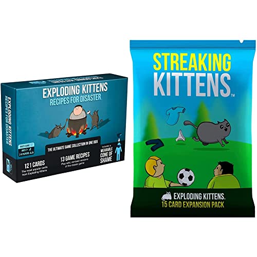 Exploding Kittens Recipes for Disaster Deluxe Game Set by Streaking Kittens Expansion Pack by Card Games for Adults Teens & Kids - Fun Family Games - A Russian Roulette Card Game von Exploding Kittens