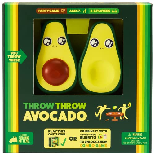 Exploding Kittens Throw Throw Avocado - Card Games for Adults Teens & Kids - Fun Family Games - A Dodgeball Card Game von Exploding Kittens