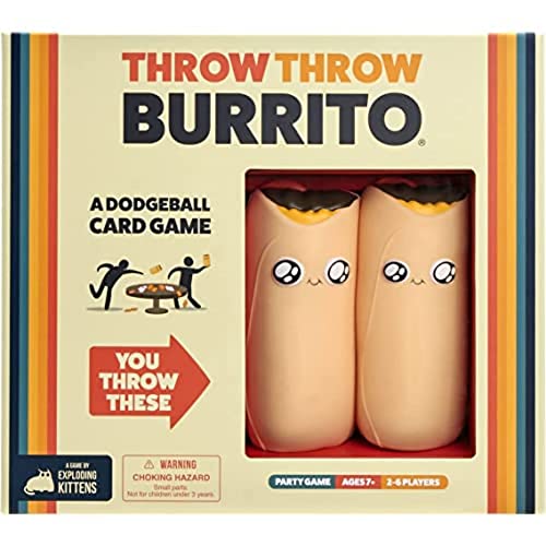 Exploding Kittens Throw Throw Burrito & Throw Throw Avocado Bundle - Card Games for Adults Teens & Kids - Fun Family Games - A Dodgeball Card Game von Exploding Kittens