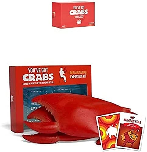 Exploding Kittens You've Got Crabs Bundle by Base Game Plus Expansion Pack Included - A Card Game Filled with Crustaceans and Secrets - Family-Friendly Party Games von Exploding Kittens