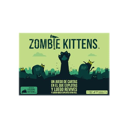 Zombie Kittens de Exploding Kittens - Juegos de Cartas para Adultos, Adolescentes y Niños - Divertidos Juegos Familiares - Spanische Sprache Zombie Kittens de Exploding Kittens - Juegos de Cartas para Adultos, Adolescentes y Niños - Divertidos Juegos Familiares - Spanische Sprache von Exploding Kittens
