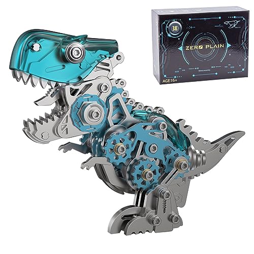 Explorers 3D Metall Puzzle, 160 Teile Metall 3D Dinosaurier Puzzle Modellbausatz für Erwachsene Teens, Kreative, Blau von Explorers