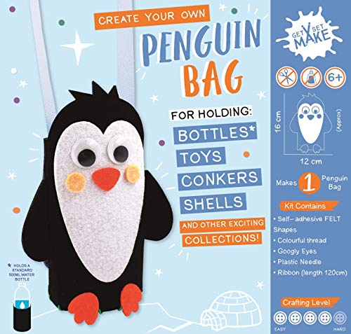 Express Yourself MIP GSET019 Pinguin-Tasche/Flaschenhalter, Bastelset für Kinder von Express Yourself MIP
