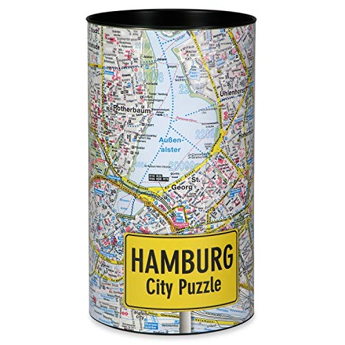 Extragoods City Puzzle - Hamburg Premium Puzzle - Erwachsenenpuzzle Spiele Puzzle Städtepuzzle von Extragoods