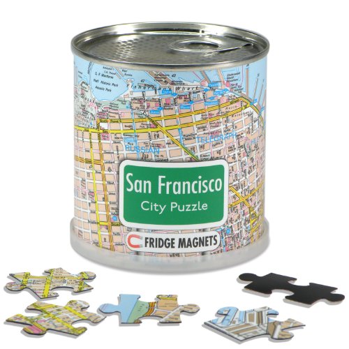 Extragoods City Puzzle Magnets San Francisco von Extragoods