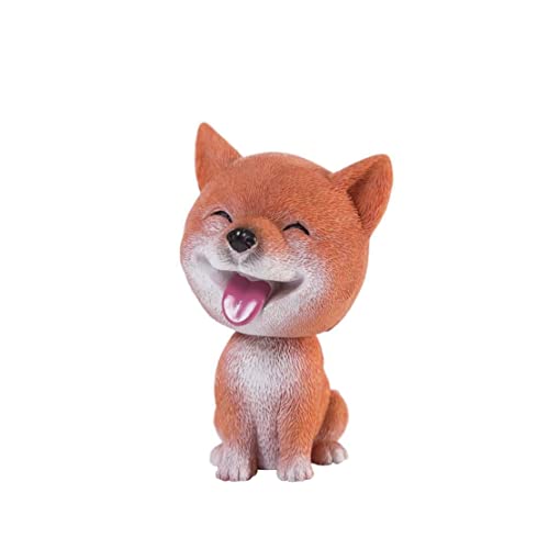 Eyccier Niedliche zitternde Kopfhundauto -Ornamente kreative Shiba Inu Formsimulation schütteln Kopfhund Harz Craft Decor Home Accessoire. von Eyccier