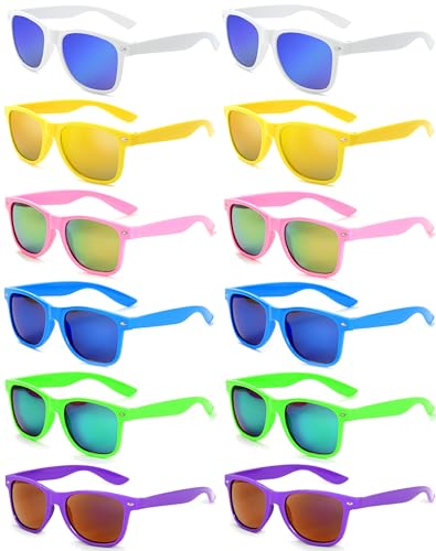 Eyegla 12 Stücke Bunte Neon Party Sonnenbrillen Set Vintage Coole Lustige Party Brillen Für Damen Herren Eyegla 12 Stücke Bunte Neon Party Sonnenbrillen Set Vintage Coole Lustige Party Brillen Für Damen Herren von Eyegla