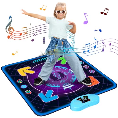 Eygood Tanzmatte für Kinder 3 Spielmodi Musikalische Tanzmatte mit LED Lichter Kinderspielzeug Musical Tanzspiel Weihnachten Geburtstags Geschenke Spielzeuge für 4 5 6 7 8 9 10+ Jahre Mädchen Jungen Eygood Tanzmatte für Kinder 3 Spielmodi Musikalische Tanzmatte mit LED Lichter Kinderspielzeug Musical Tanzspiel Weihnachten Geburtstags Geschenke Spielzeuge für 4 5 6 7 8 9 10+ Jahre Mädchen Jungen von Eygood