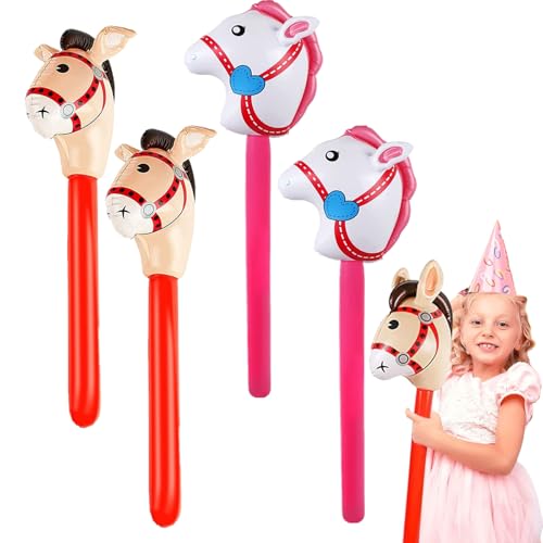 4 Stück Aufblasbares Pferd Aufblasbares Stabpferd,Pferde Requisiten, Hobby Horse, Steckenpferd Aufblasbare,für Geburtstag Fasching Karneval Halloween Motto Party Geschenk Requisiten 4 Stück Aufblasbares Pferd Aufblasbares Stabpferd,Pferde Requisiten, Hobby Horse, Steckenpferd Aufblasbare,für Geburtstag Fasching Karneval Halloween Motto Party Geschenk Requisiten von Eymobad